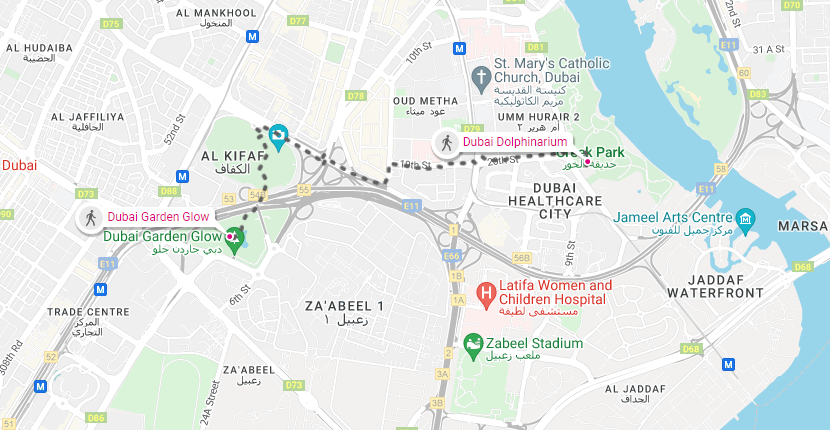 Directions To Garden Glow in Dubai 2023 Location, Map